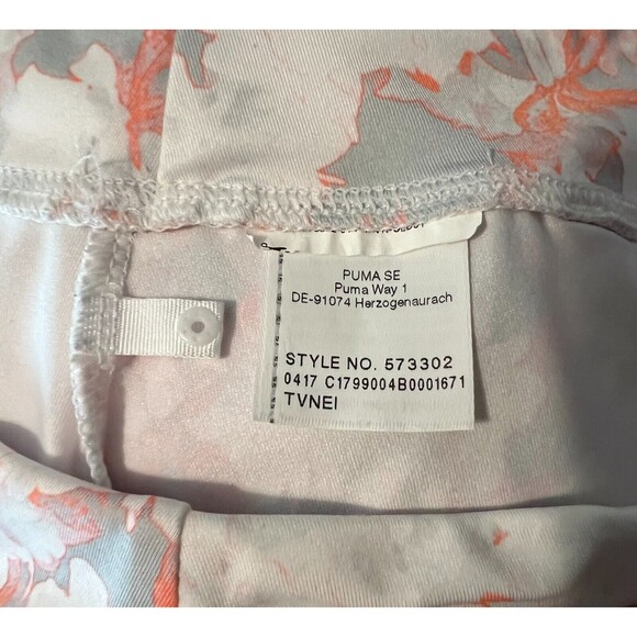Puma DryCELL Golf Skirt Women's Size M Gray & Orange Floral Print 753302 ⛳ - Picture 7 of 7